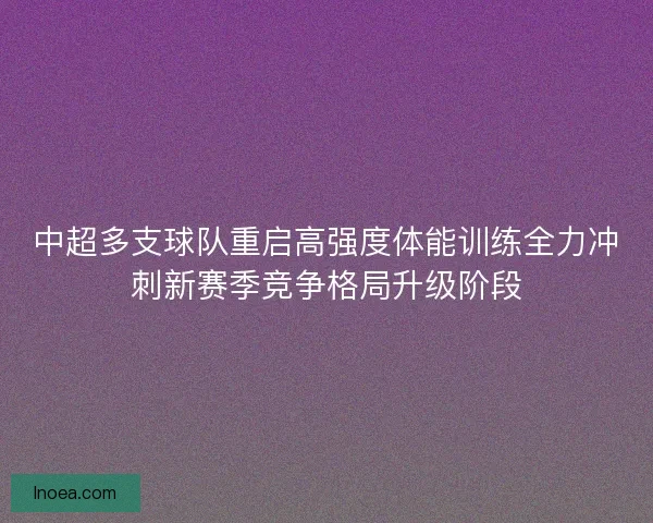 中超多支球队重启高强度体能训练全力冲刺新赛季竞争格局升级阶段